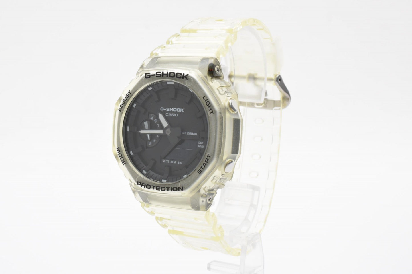 CASIO カシオ G-SHOCK GA-2100SKE クオーツ メンズ 腕時計 オクタゴン ブラック文字盤 スケルトン 樹脂ケース 箱付