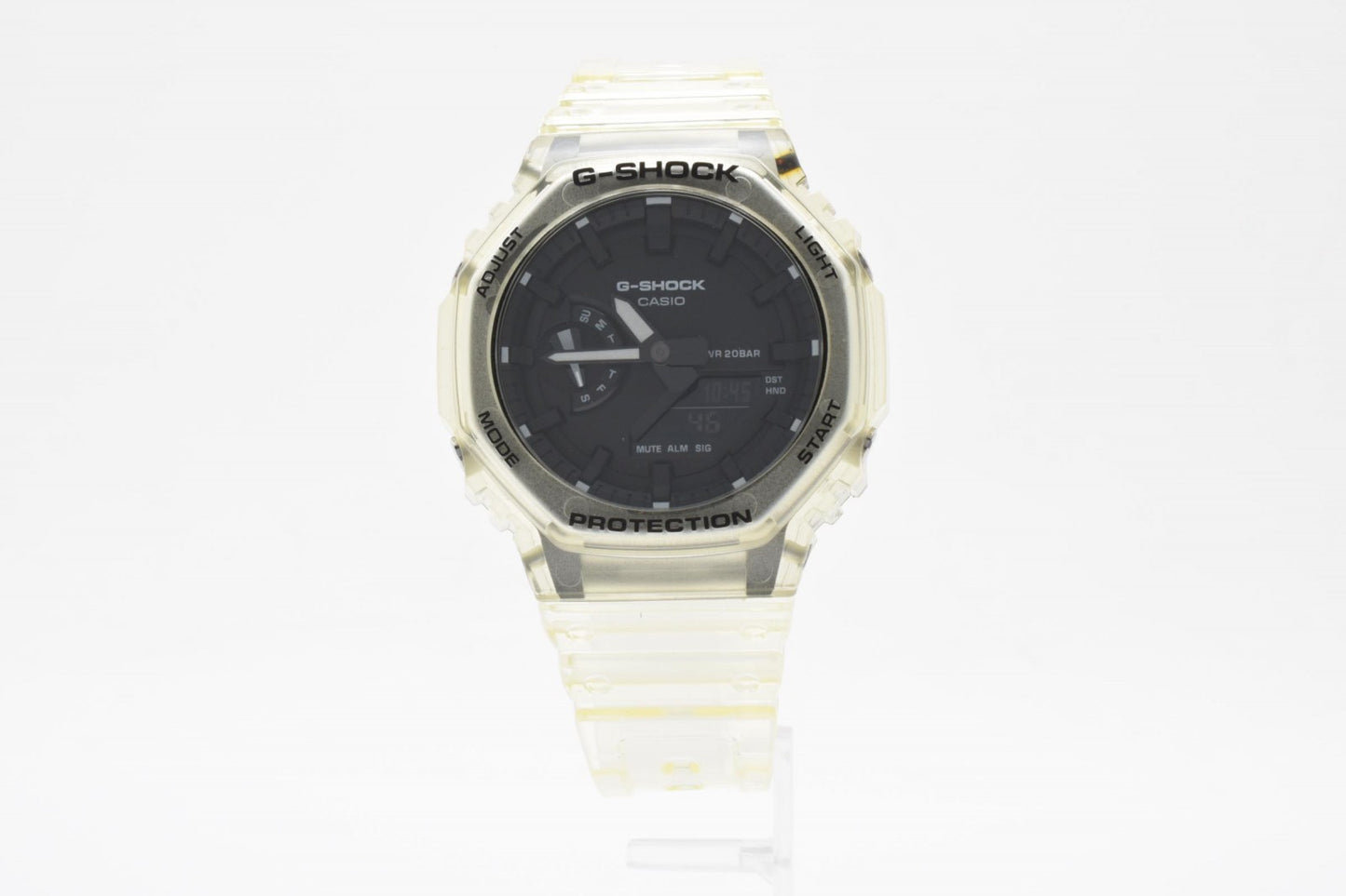 CASIO カシオ G-SHOCK GA-2100SKE クオーツ メンズ 腕時計 オクタゴン ブラック文字盤 スケルトン 樹脂ケース 箱付