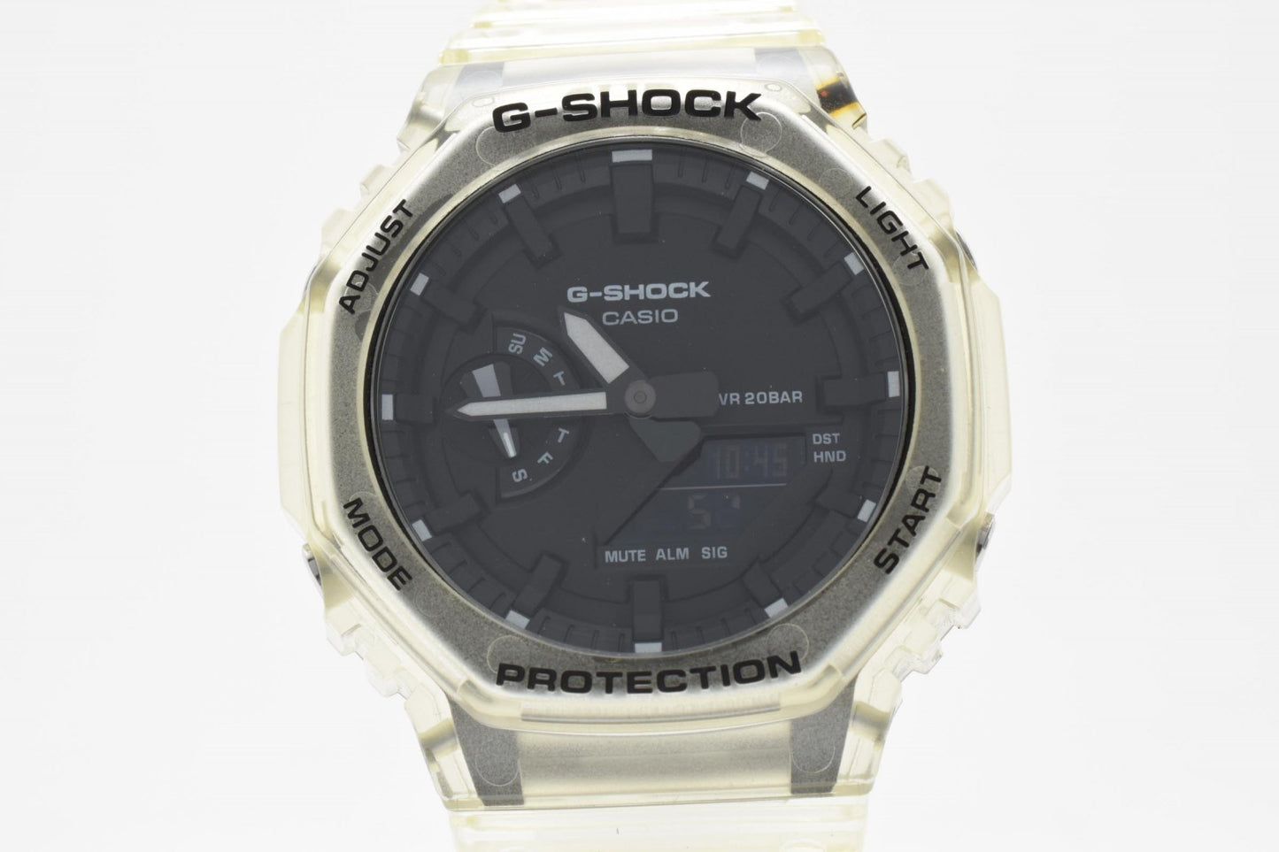 CASIO カシオ G-SHOCK GA-2100SKE クオーツ メンズ 腕時計 オクタゴン ブラック文字盤 スケルトン 樹脂ケース 箱付