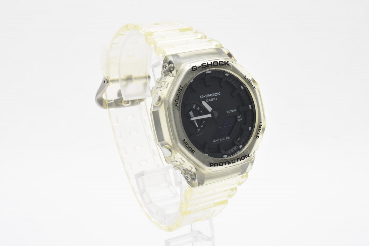 CASIO カシオ G-SHOCK GA-2100SKE クオーツ メンズ 腕時計 オクタゴン ブラック文字盤 スケルトン 樹脂ケース 箱付
