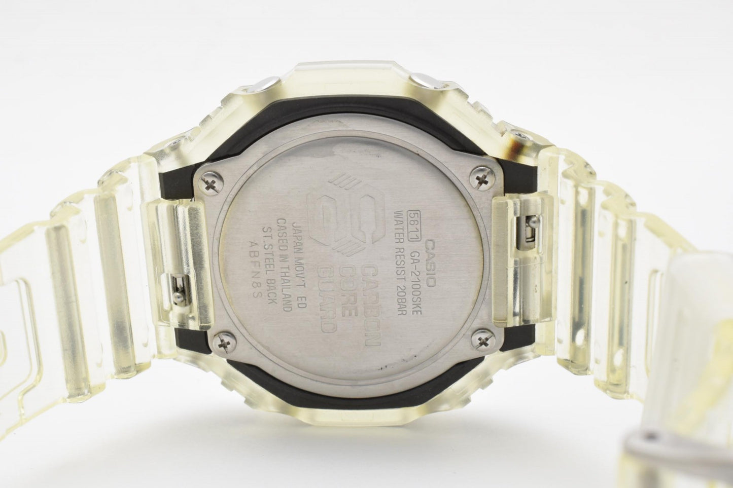 CASIO カシオ G-SHOCK GA-2100SKE クオーツ メンズ 腕時計 オクタゴン ブラック文字盤 スケルトン 樹脂ケース 箱付