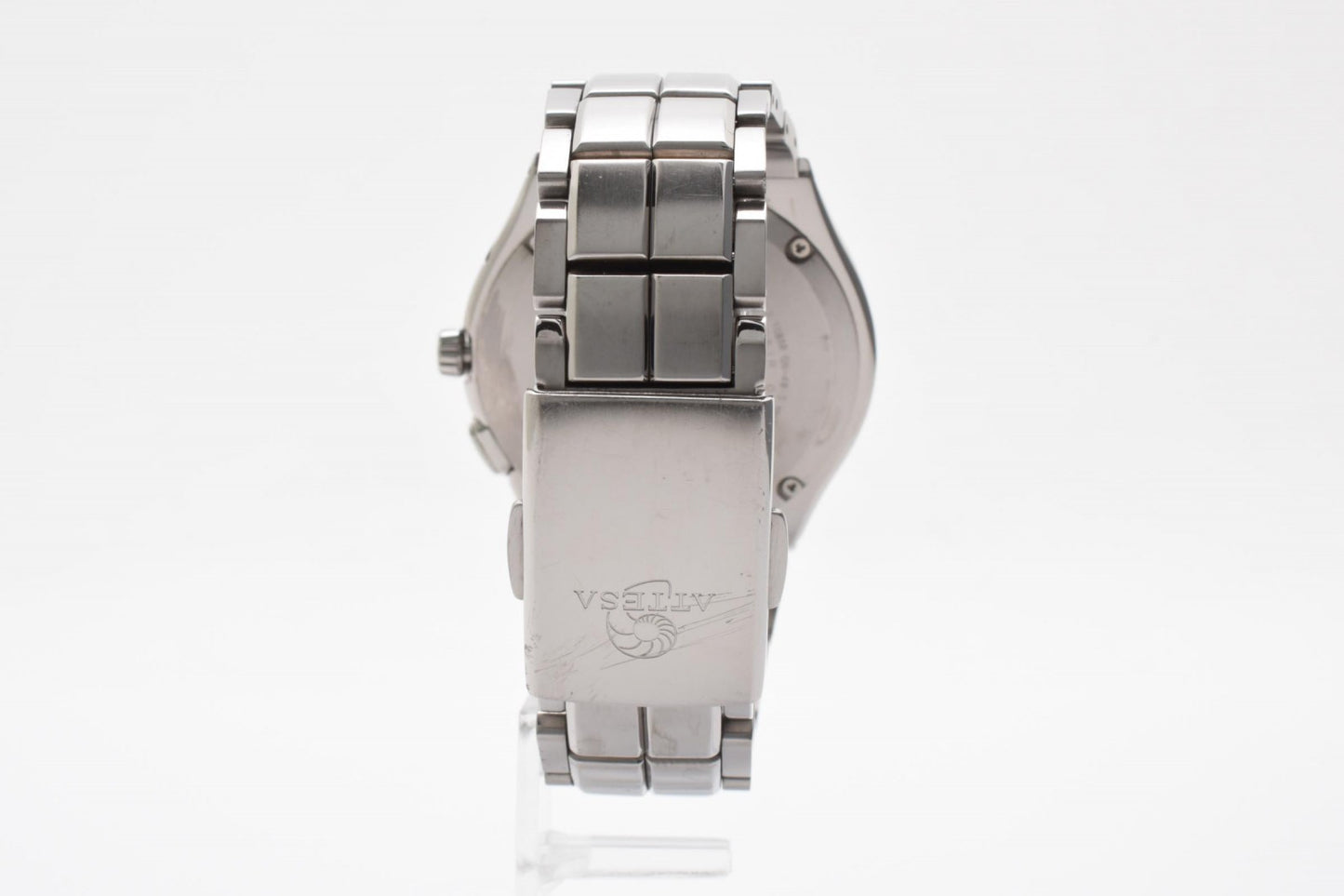 CITIZEN シチズン アテッサ H106-T010407 電波ソーラー チタン メンズ 腕時計 ブラック文字盤 エコドライブ デイト 箱付 説明書付