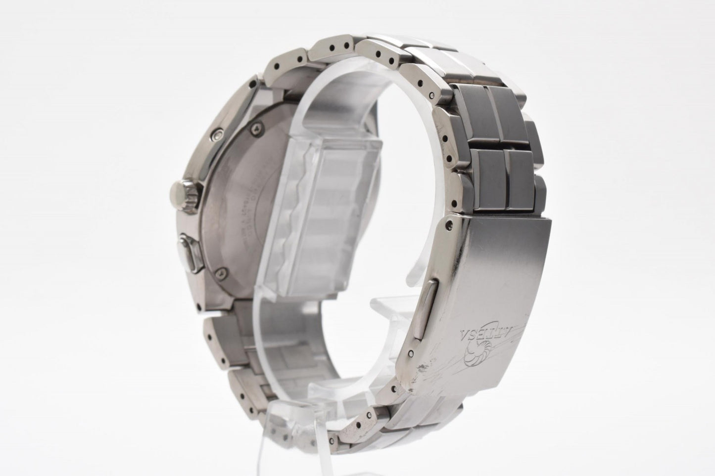 CITIZEN シチズン アテッサ H106-T010407 電波ソーラー チタン メンズ 腕時計 ブラック文字盤 エコドライブ デイト 箱付 説明書付
