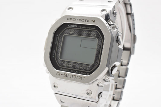 CASIO カシオ G-SHOCK GMW-B5000 フルメタル 電波ソーラー デジタル メンズ 腕時計 スクエア ステンレススチール 箱付 説明書付