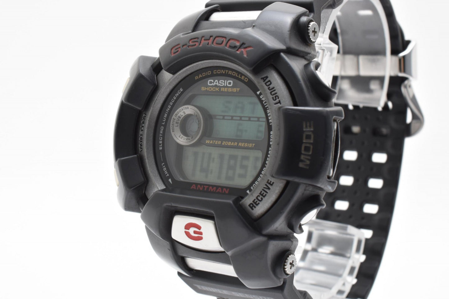 CASIO カシオ G-SHOCK GW-100 電波ソーラー デジタル メンズ 腕時計 ブラック液晶 ステンレス 樹脂ベルト ビッグケース