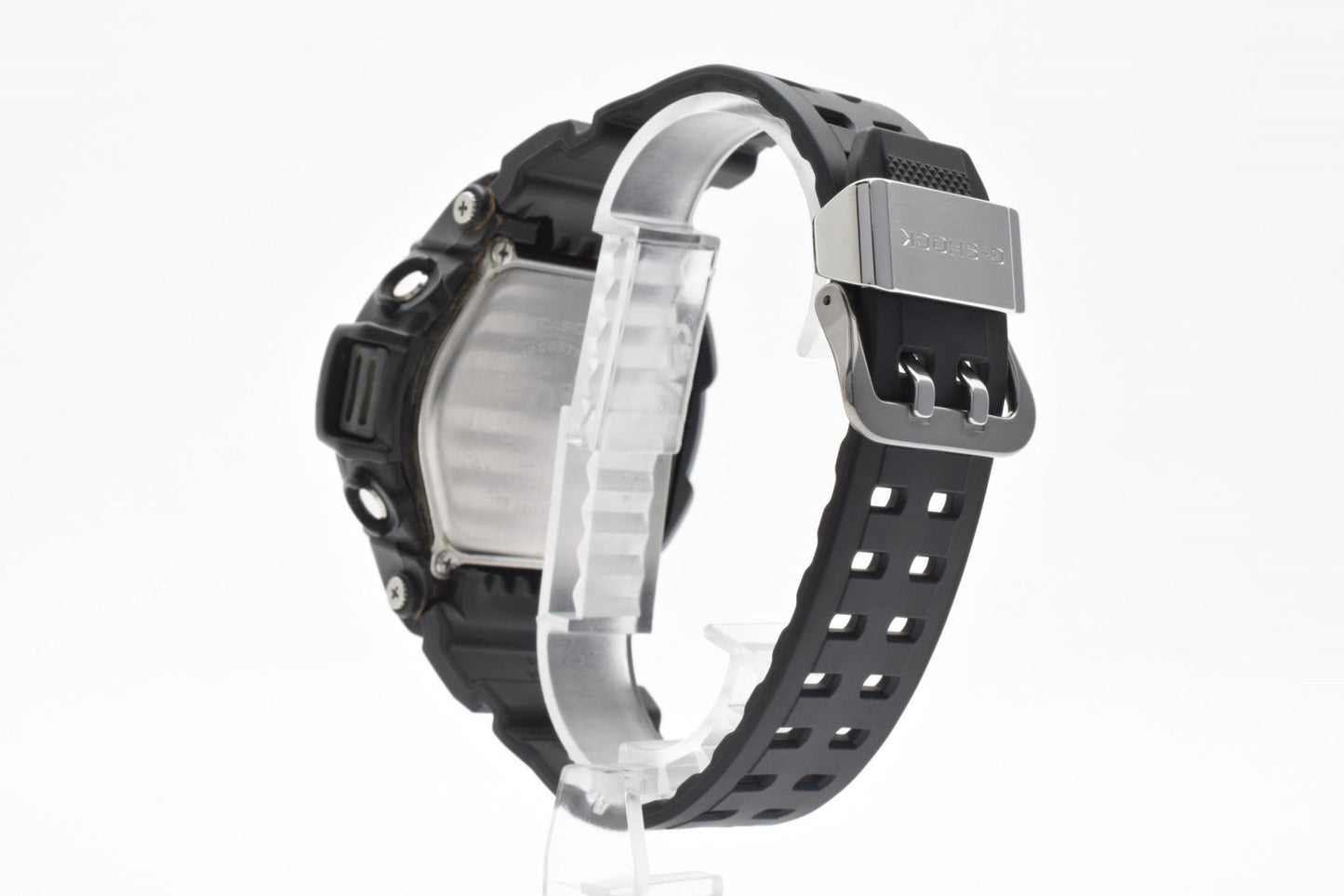 CASIO カシオ G-SHOCK GW-100 電波ソーラー デジタル メンズ 腕時計 ブラック液晶 ステンレス 樹脂ベルト ビッグケース