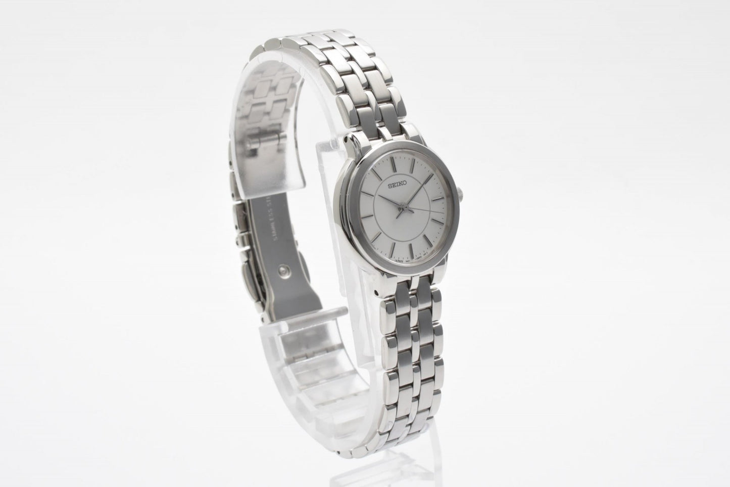 SEIKO セイコー 1N01-0AP0 クオーツ レディース 腕時計 ホワイト文字盤 ステンレススチール ドレスウォッチ 1990年代