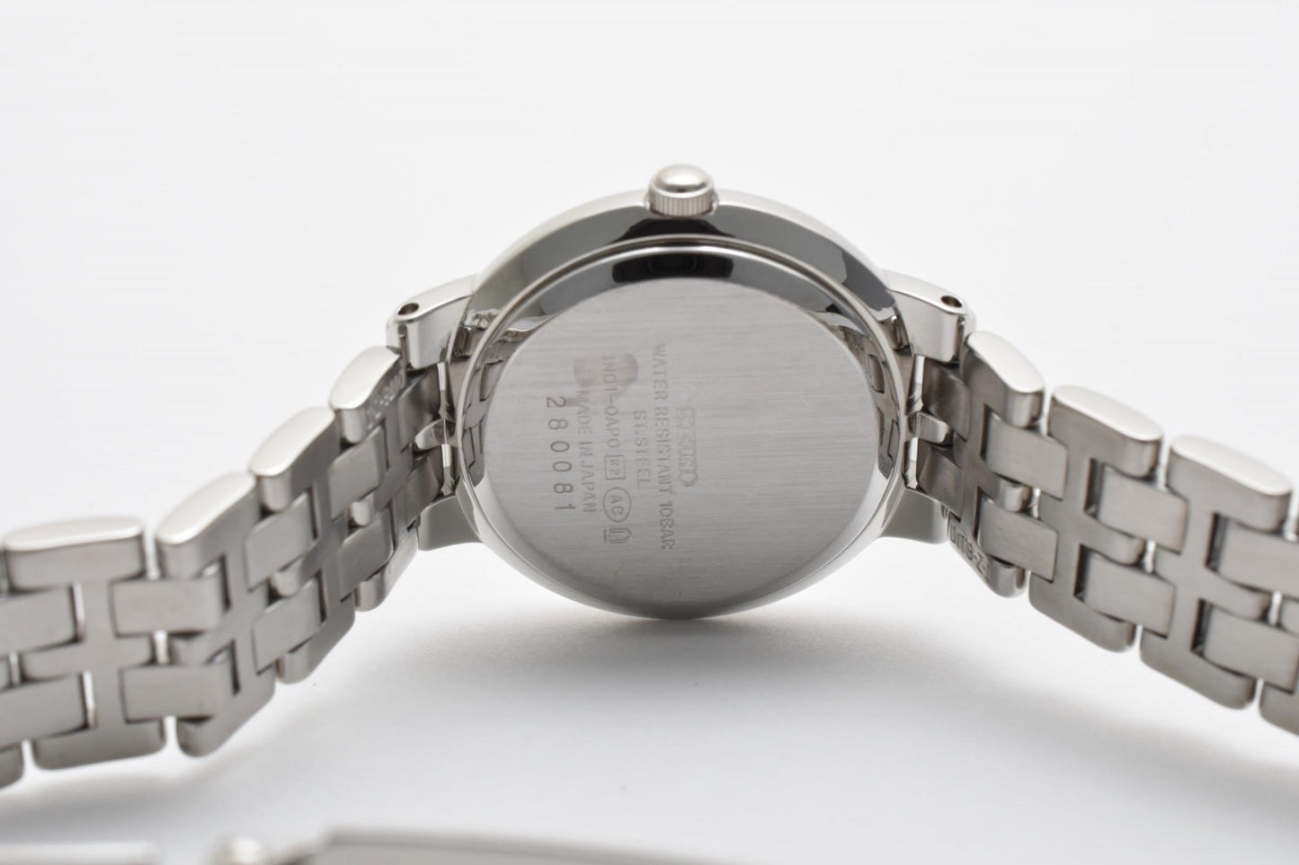 SEIKO セイコー 1N01-0AP0 クオーツ レディース 腕時計 ホワイト文字盤 ステンレススチール ドレスウォッチ 1990年代