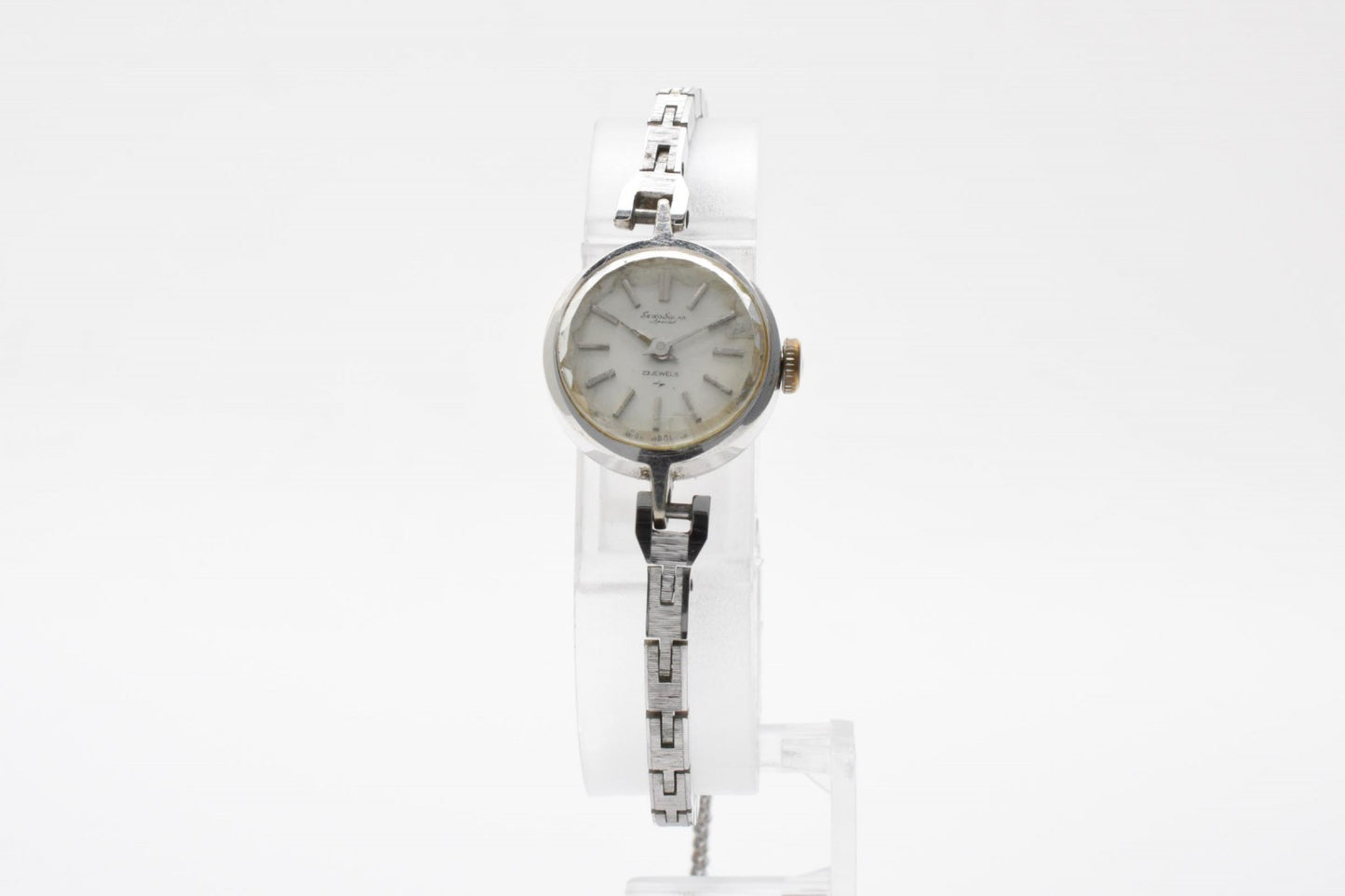 SEIKO セイコー 1040-0020 手巻き レディース 腕時計 シルバー文字盤 ステンレススチール ドレスウォッチ ヴィンテージ 1980年代