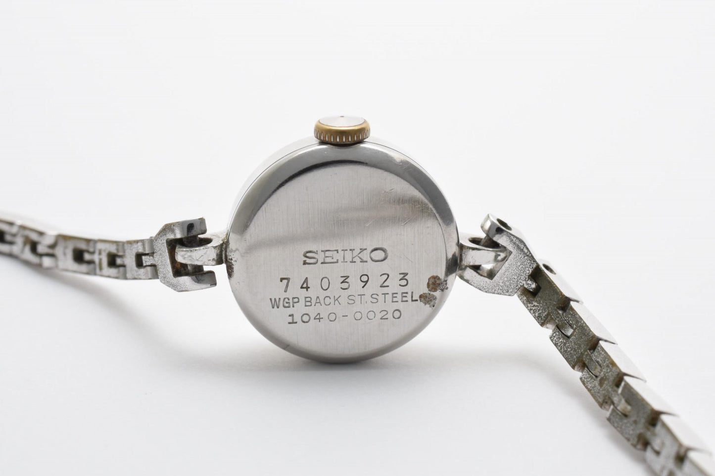 SEIKO セイコー 1040-0020 手巻き レディース 腕時計 シルバー文字盤 ステンレススチール ドレスウォッチ ヴィンテージ 1980年代
