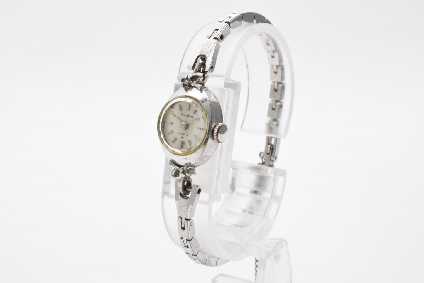 SEIKO セイコー 10-0660 クオーツ レディース 腕時計 ホワイト文字盤 ステンレススチール ドレスウォッチ ヴィンテージ 1980年代