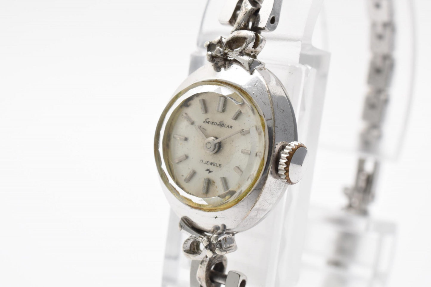 SEIKO セイコー 10-0660 クオーツ レディース 腕時計 ホワイト文字盤 ステンレススチール ドレスウォッチ ヴィンテージ 1980年代