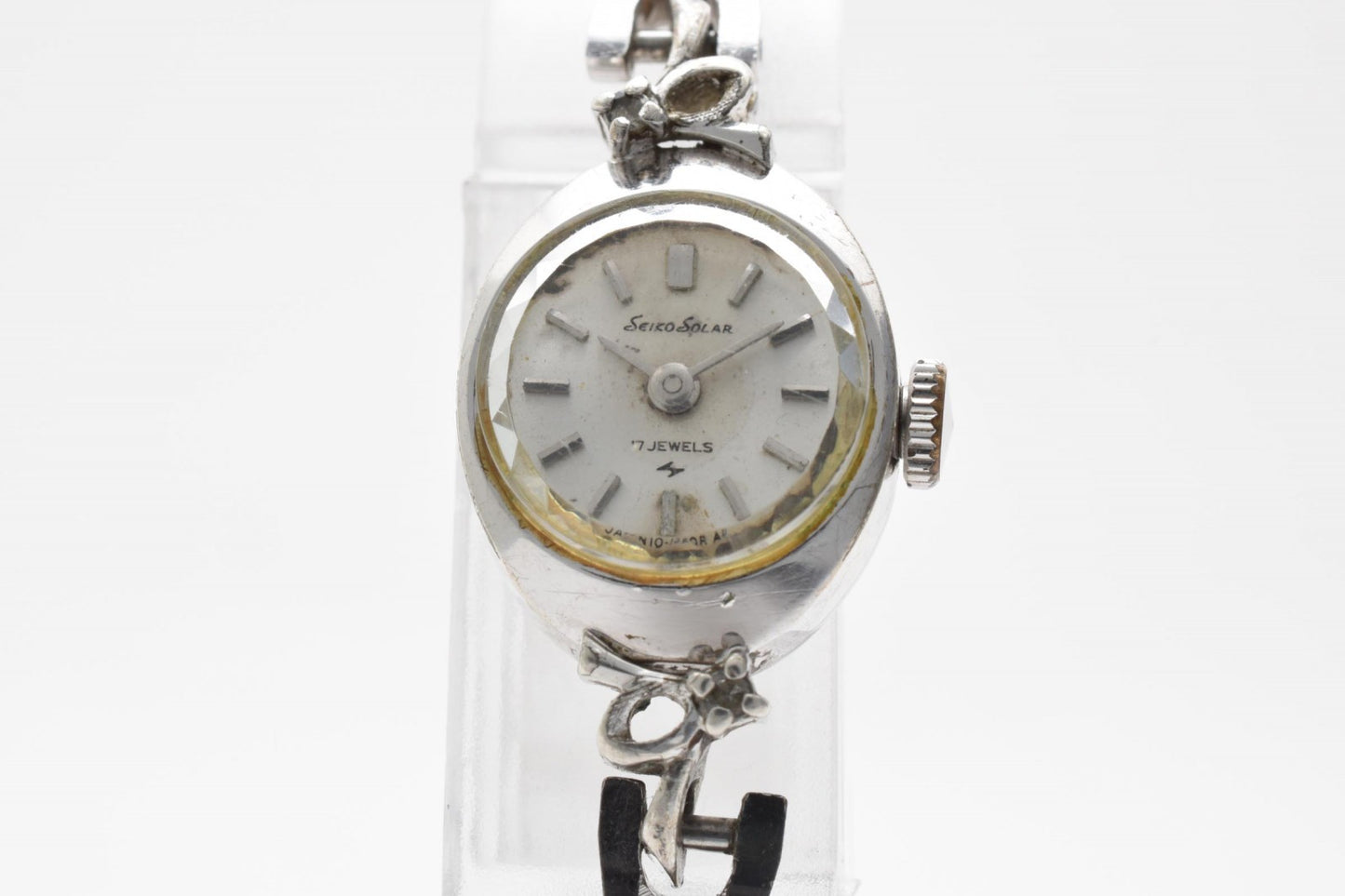 SEIKO セイコー 10-0660 クオーツ レディース 腕時計 ホワイト文字盤 ステンレススチール ドレスウォッチ ヴィンテージ 1980年代