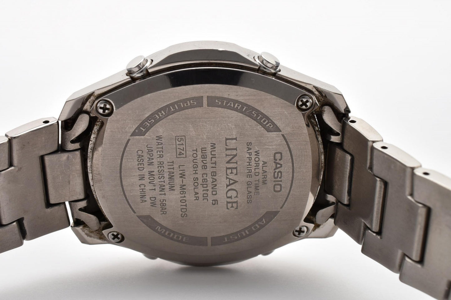 CASIO カシオ LINEAGE リニエージ LIW-M610TDS 電波ソーラー チタン メンズ 腕時計 ブラック文字盤 多機能 アナログ
