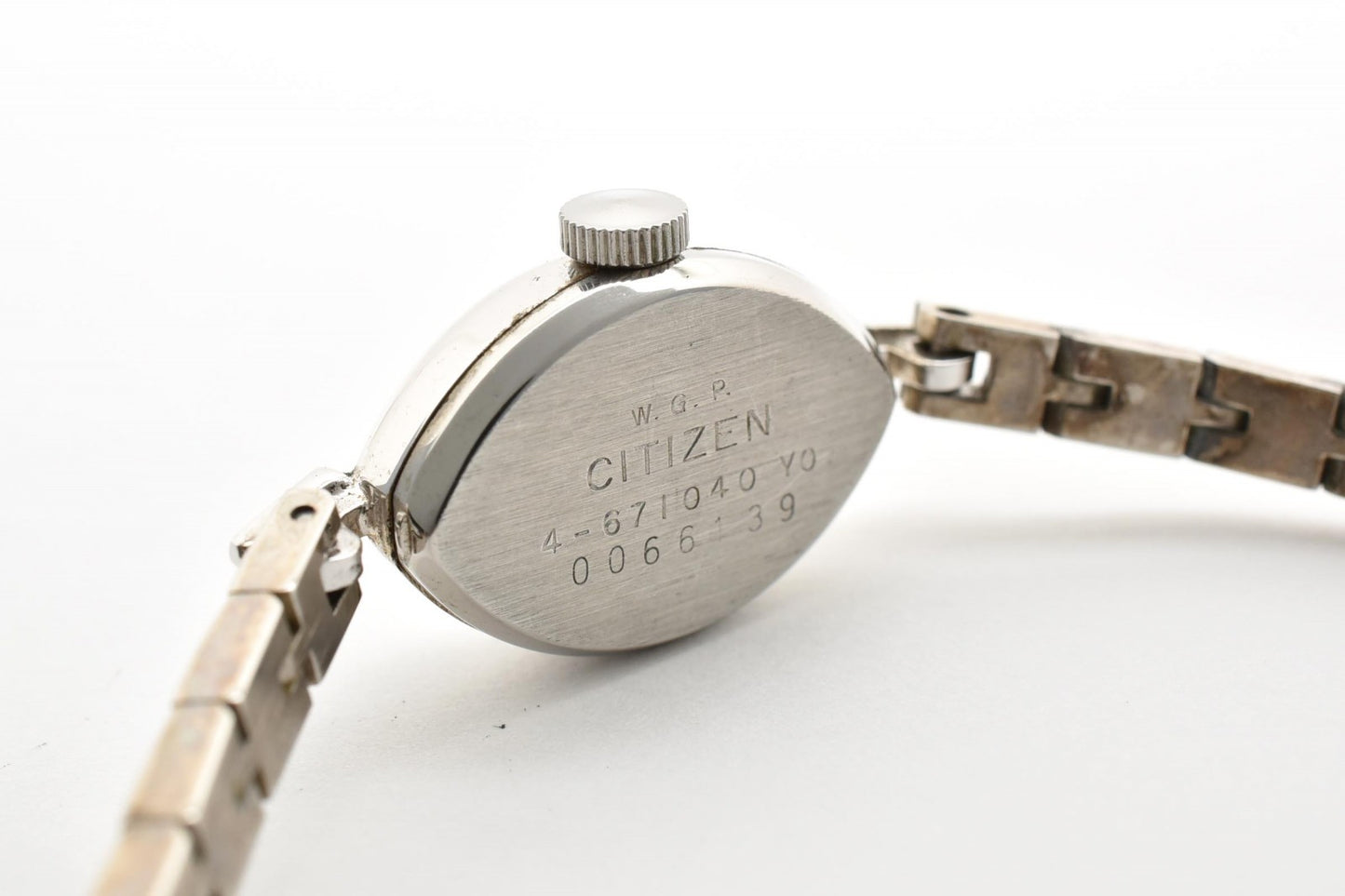 CITIZEN シチズン クレール 4-671040 手巻き レディース 腕時計 ホワイト文字盤 WGGP ホワイトゴールドカラー ヴィンテージ 1970年代