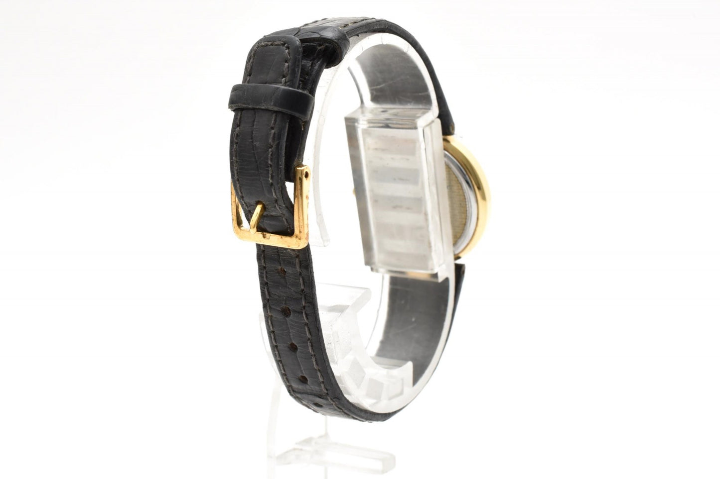 SEIKO LASSALE セイコー ラサール 5A54-2000 クオーツ レディース 腕時計 ブラック文字盤 ゴールドカラー レザーベルト ドレスウォッチ