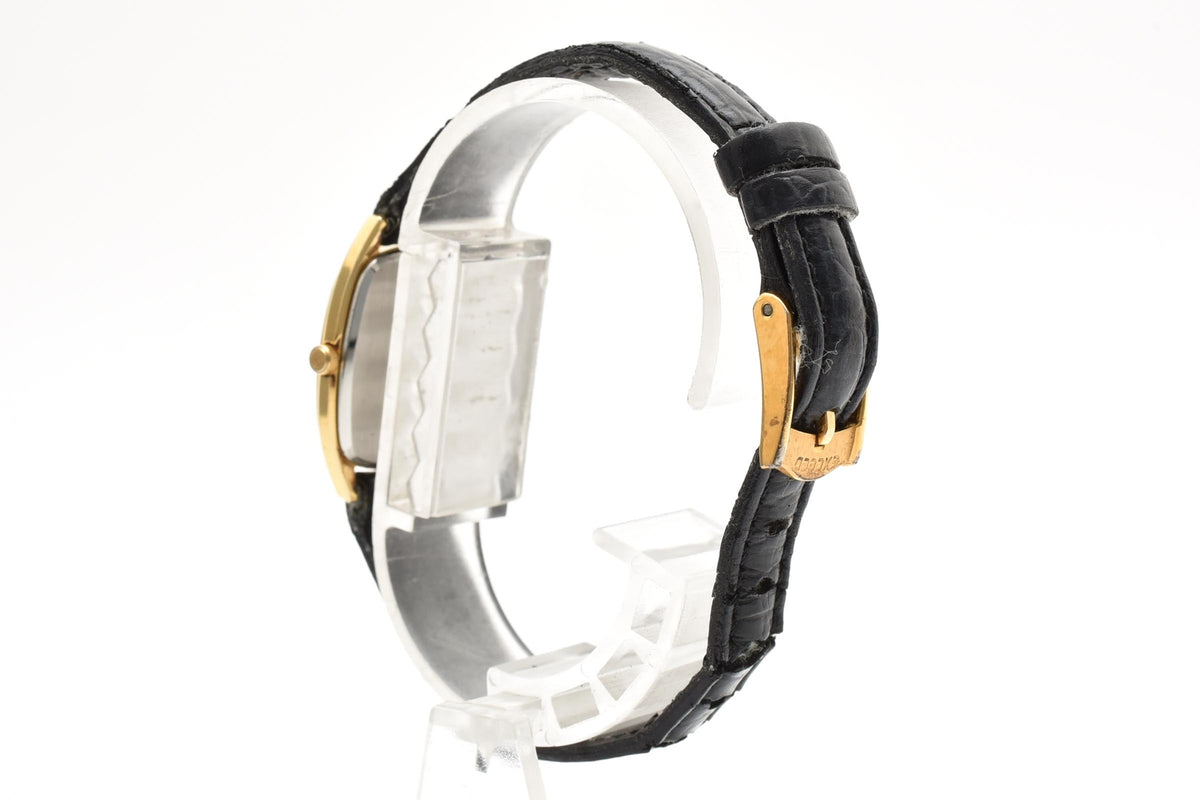 CITIZEN シチズン EXCEED エクシード 2930-291450 レディース クォーツ 腕時計 ゴールド文字盤 スクエア レザーストラップ 20mm 1980年代 ヴィンテージ