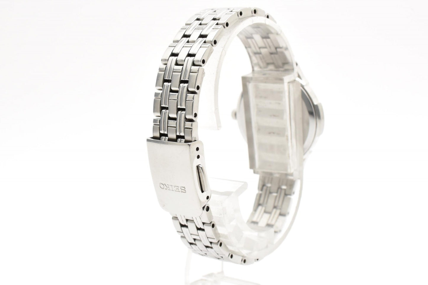 SEIKO セイコー エクセリーヌ V181-0AH0 ソーラー レディース 腕時計 ライトブルー文字盤 ステンレススチール ドレスウォッチ