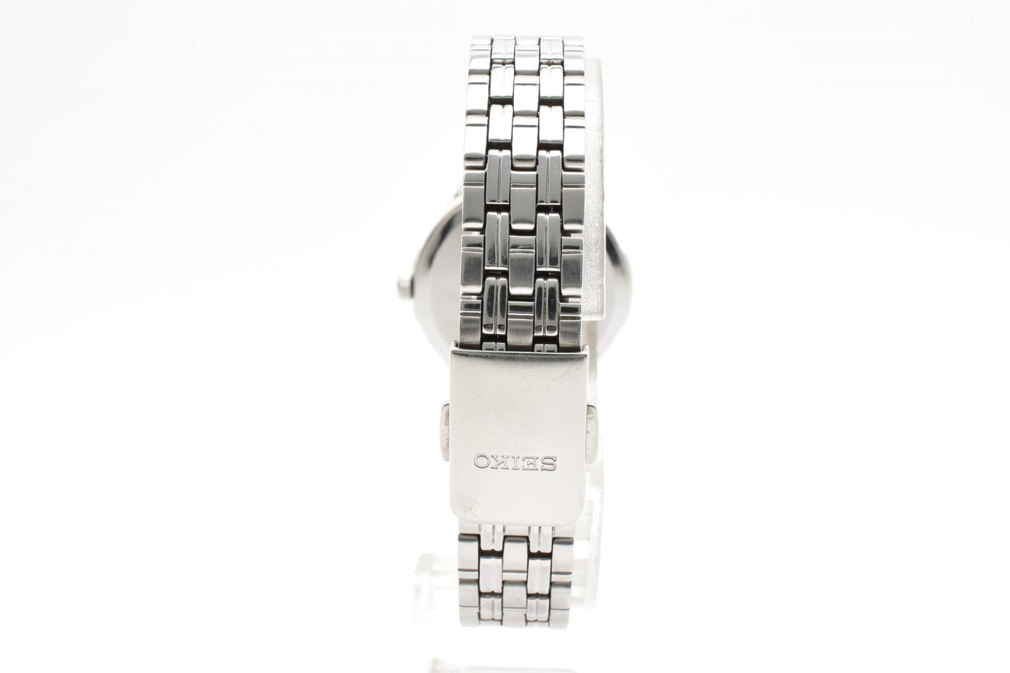 SEIKO セイコー エクセリーヌ V181-0AH0 ソーラー レディース 腕時計 ライトブルー文字盤 ステンレススチール ドレスウォッチ
