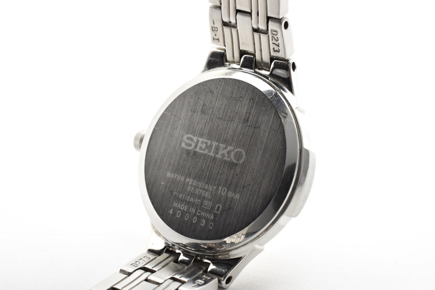 SEIKO セイコー エクセリーヌ V181-0AH0 ソーラー レディース 腕時計 ライトブルー文字盤 ステンレススチール ドレスウォッチ