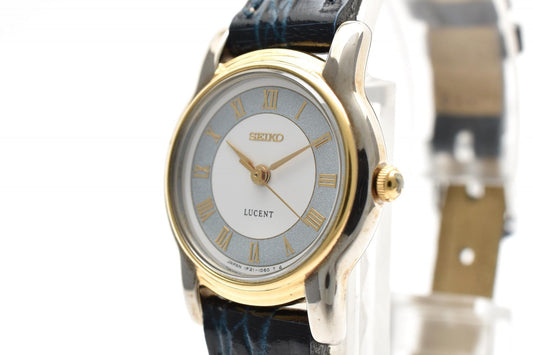 SEIKO セイコー ルーセント 1F21-0J80 クオーツ レディース 腕時計 ホワイト文字盤 ローマンインデックス コンビカラー レザーベルト ドレスウォッチ