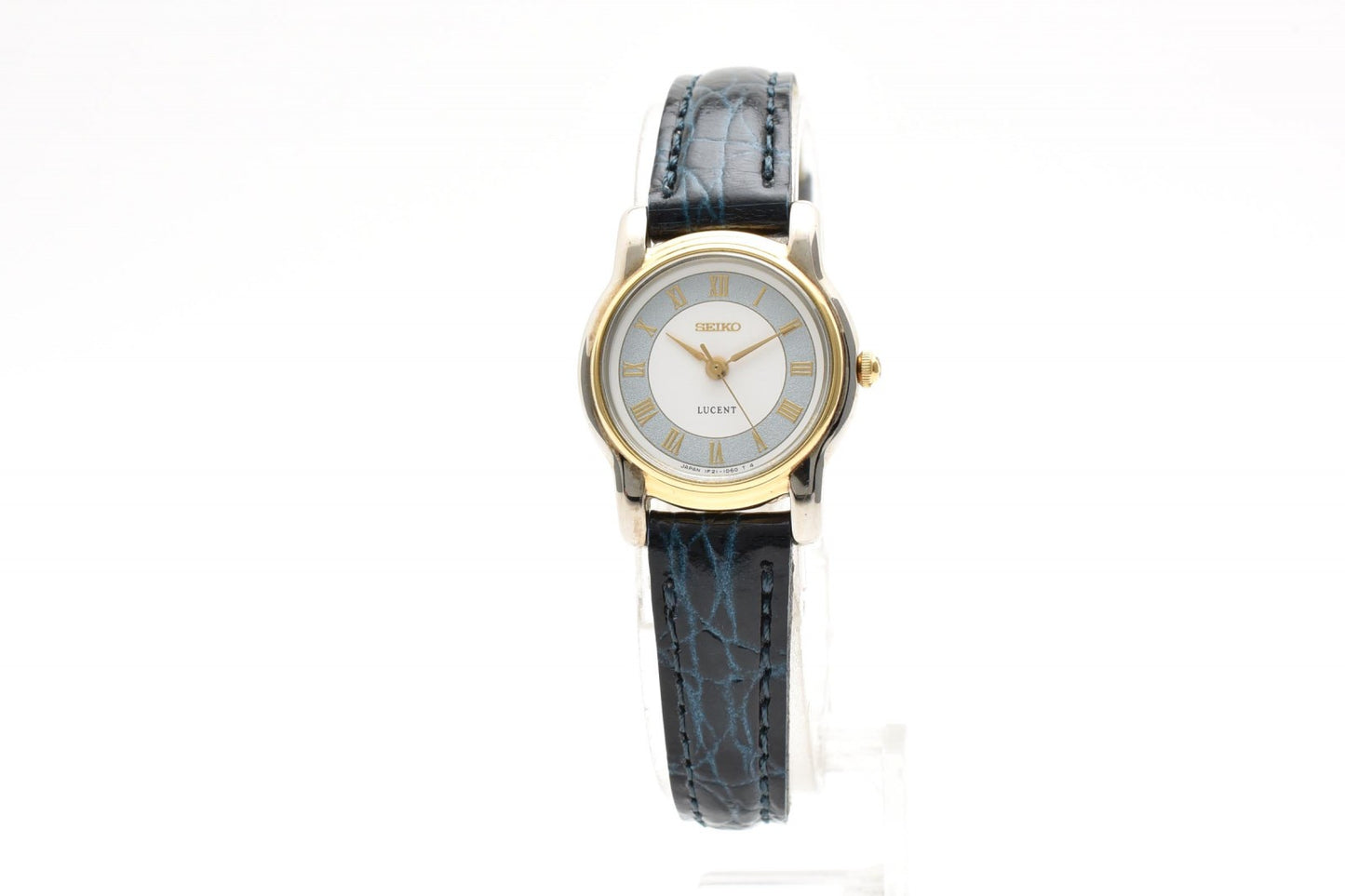 SEIKO セイコー ルーセント 1F21-0J80 クオーツ レディース 腕時計 ホワイト文字盤 ローマンインデックス コンビカラー レザーベルト ドレスウォッチ
