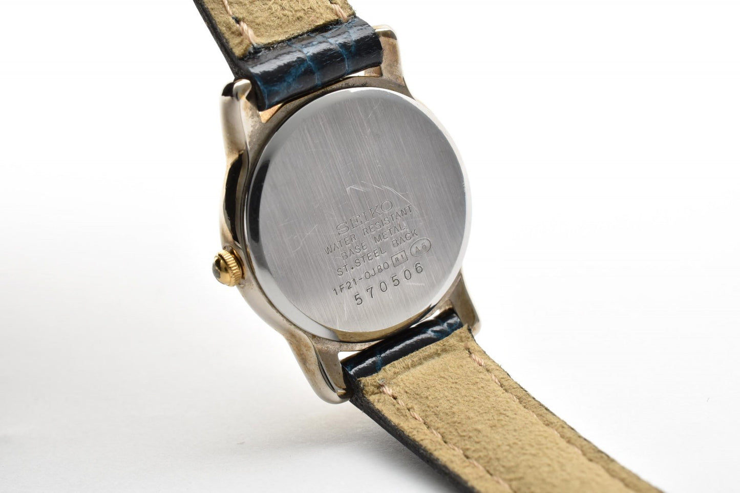 SEIKO セイコー ルーセント 1F21-0J80 クオーツ レディース 腕時計 ホワイト文字盤 ローマンインデックス コンビカラー レザーベルト ドレスウォッチ