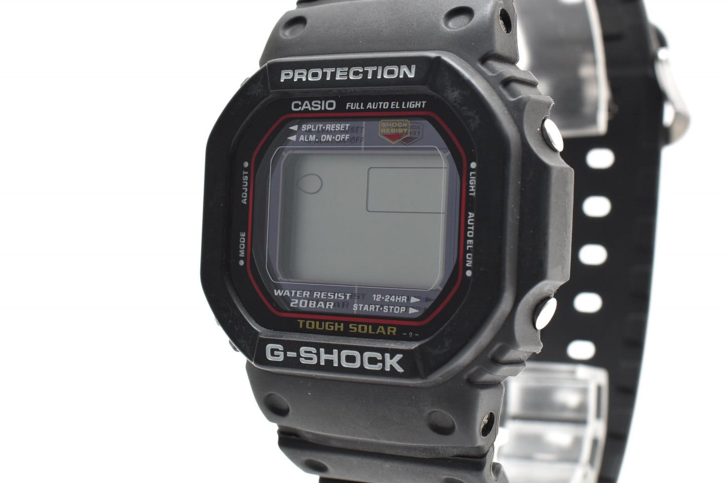 CASIO カシオ G-SHOCK G-5600 タフソーラー デジタル メンズ 腕時計 スクエアケース ブラック液晶 樹脂ベルト