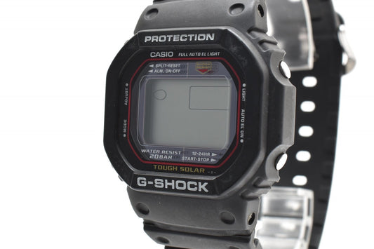 CASIO カシオ G-SHOCK G-5600 タフソーラー デジタル メンズ 腕時計 スクエアケース ブラック液晶 樹脂ベルト
