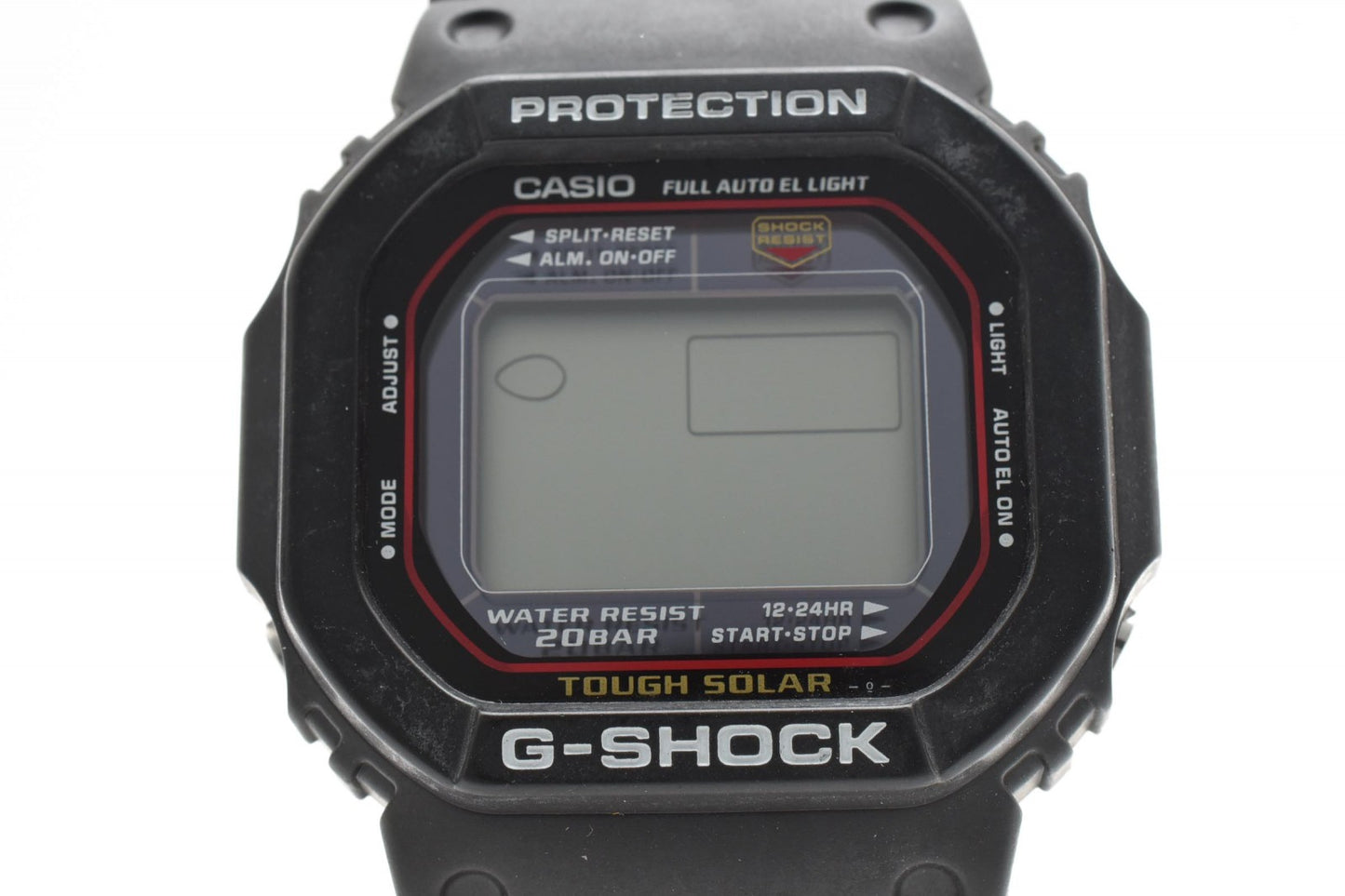 CASIO カシオ G-SHOCK G-5600 タフソーラー デジタル メンズ 腕時計 スクエアケース ブラック液晶 樹脂ベルト