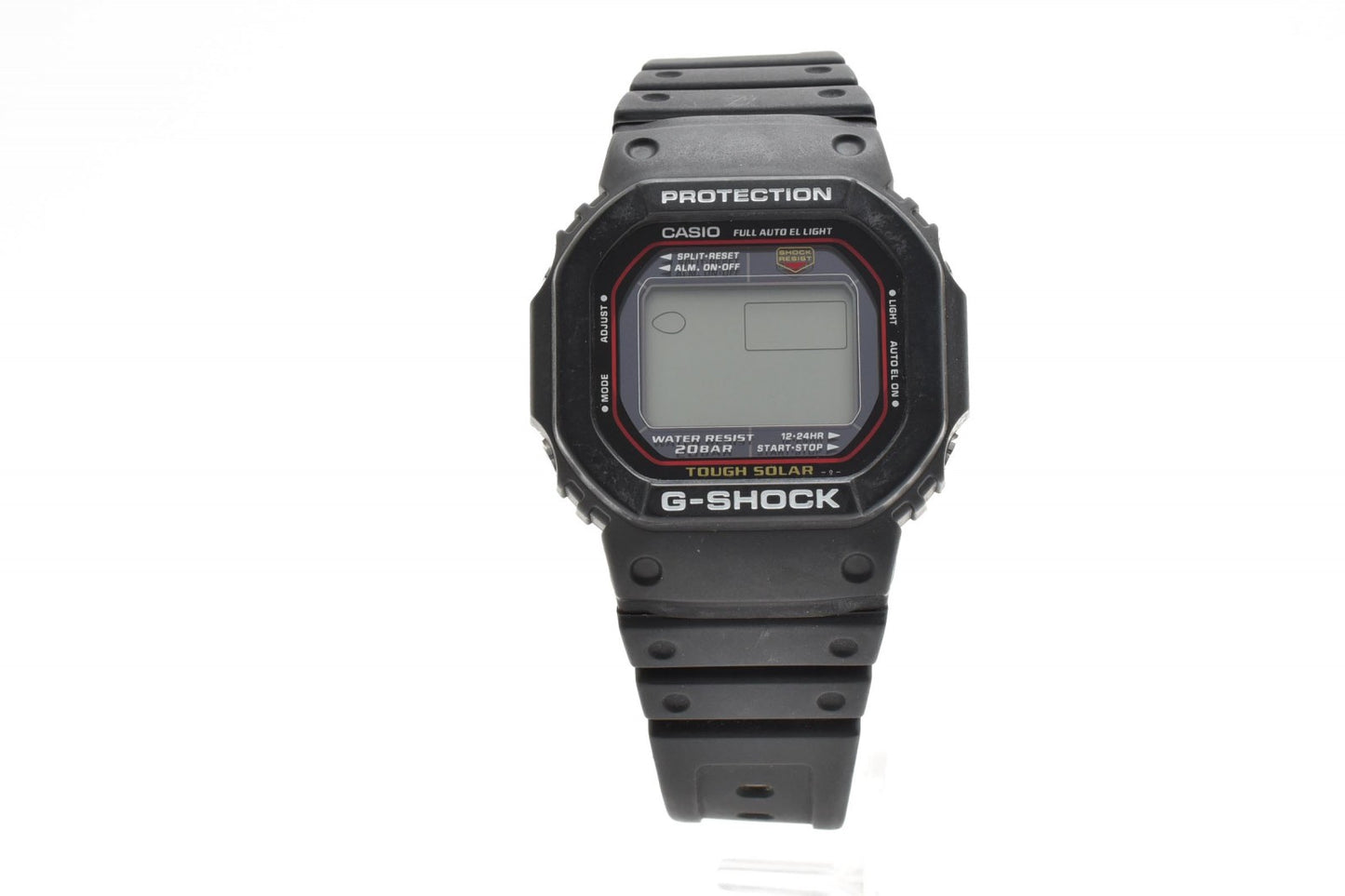 CASIO カシオ G-SHOCK G-5600 タフソーラー デジタル メンズ 腕時計 スクエアケース ブラック液晶 樹脂ベルト