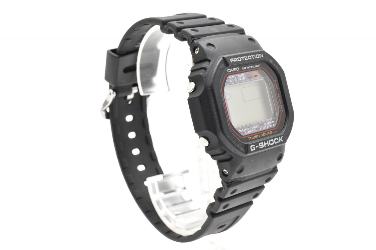CASIO カシオ G-SHOCK G-5600 タフソーラー デジタル メンズ 腕時計 スクエアケース ブラック液晶 樹脂ベルト