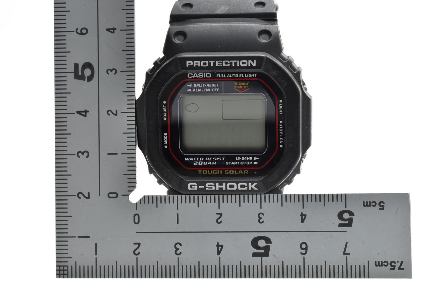 CASIO カシオ G-SHOCK G-5600 タフソーラー デジタル メンズ 腕時計 スクエアケース ブラック液晶 樹脂ベルト