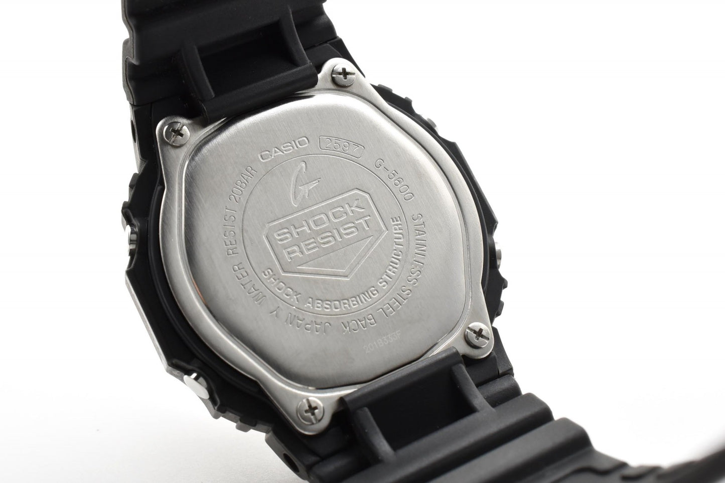 CASIO カシオ G-SHOCK G-5600 タフソーラー デジタル メンズ 腕時計 スクエアケース ブラック液晶 樹脂ベルト