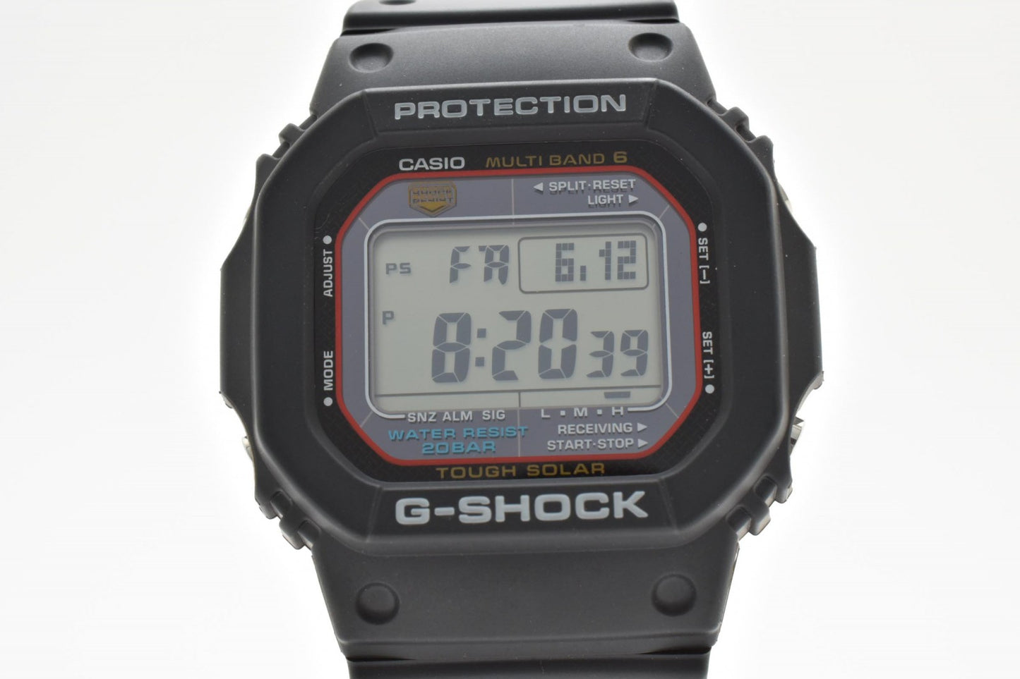 CASIO カシオ G-SHOCK GW-M5610U 電波ソーラー デジタル メンズ 腕時計 スクエア ブラック液晶 樹脂ベルト 箱付