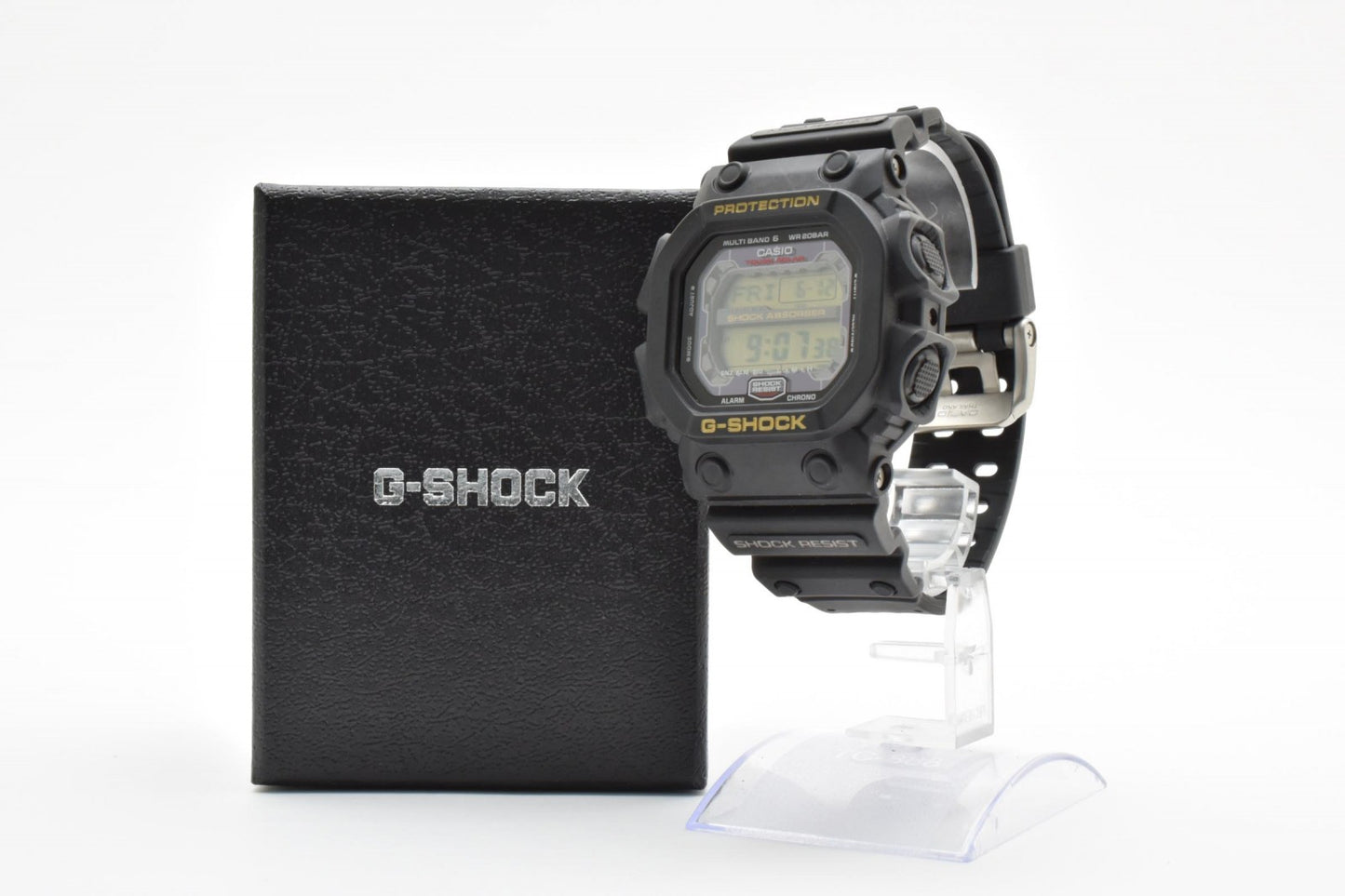 CASIO カシオ G-SHOCK GXW-56 電波ソーラー デジタル メンズ 腕時計 キングG スクエア ブラック液晶 樹脂ベルト 箱付