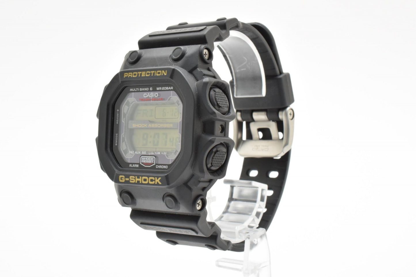 CASIO カシオ G-SHOCK GXW-56 電波ソーラー デジタル メンズ 腕時計 キングG スクエア ブラック液晶 樹脂ベルト 箱付