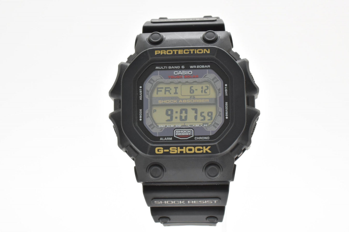 CASIO カシオ G-SHOCK GXW-56 電波ソーラー デジタル メンズ 腕時計 キングG スクエア ブラック液晶 樹脂ベルト 箱付