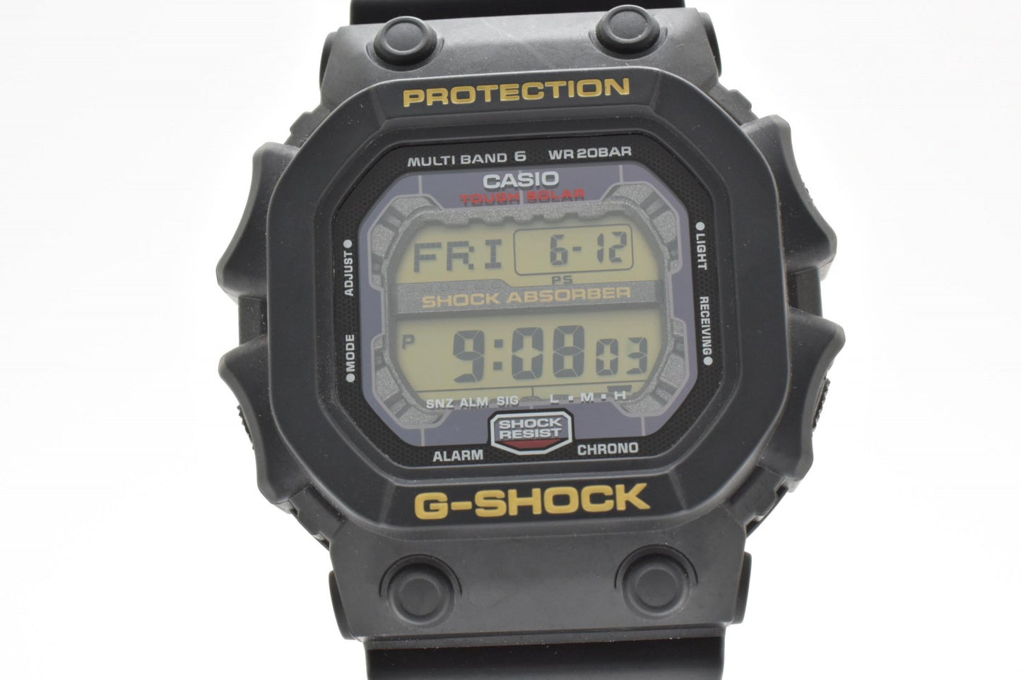 CASIO カシオ G-SHOCK GXW-56 電波ソーラー デジタル メンズ 腕時計 キングG スクエア ブラック液晶 樹脂ベルト 箱付