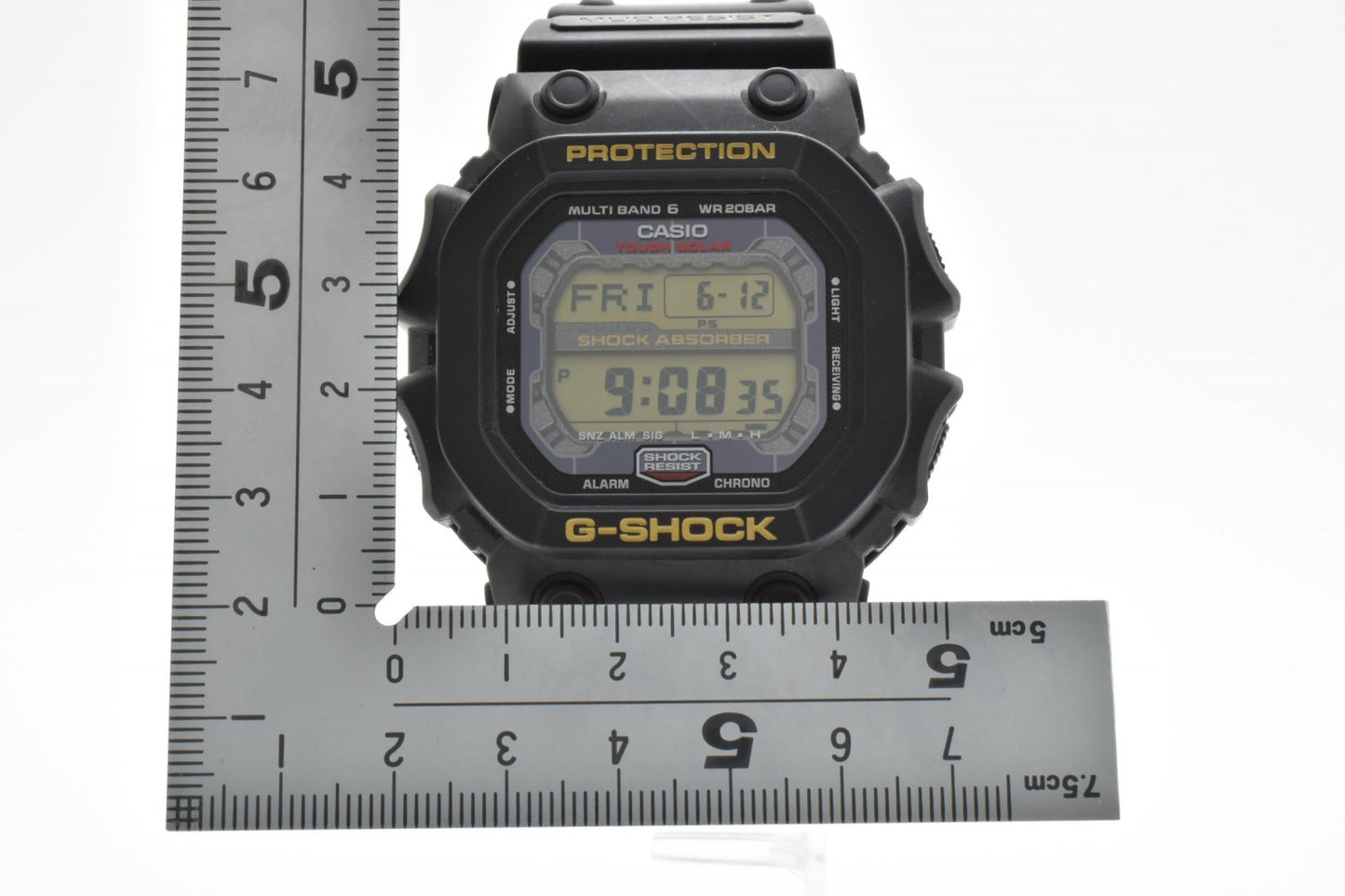 CASIO カシオ G-SHOCK GXW-56 電波ソーラー デジタル メンズ 腕時計 キングG スクエア ブラック液晶 樹脂ベルト 箱付