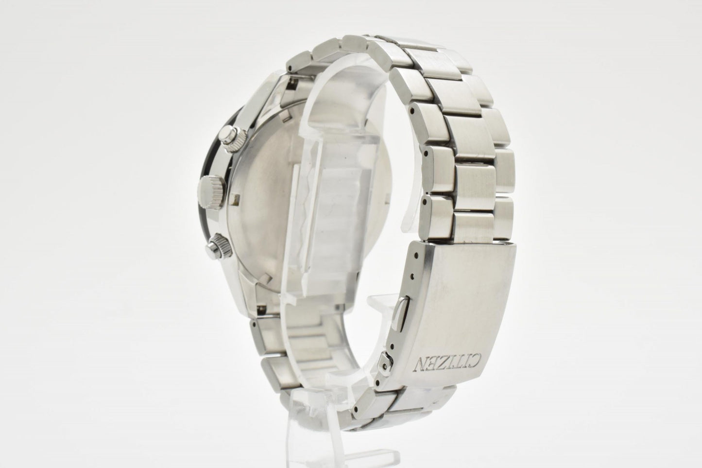 CITIZEN シチズン B620-S089298 エコドライブ クロノグラフ ソーラー メンズ 腕時計 シルバー文字盤 タキメーターベゼル ステンレス