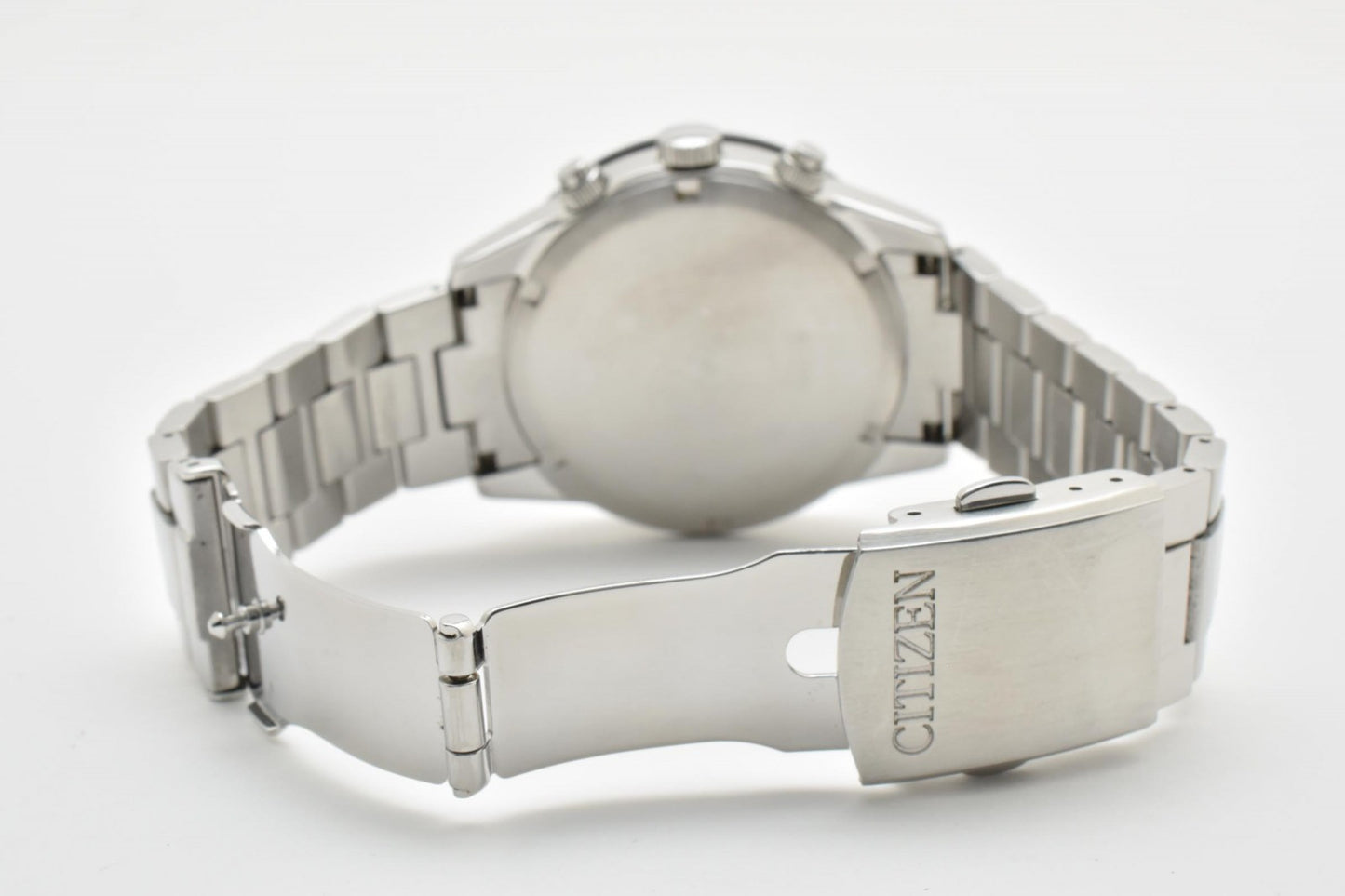 CITIZEN シチズン B620-S089298 エコドライブ クロノグラフ ソーラー メンズ 腕時計 シルバー文字盤 タキメーターベゼル ステンレス