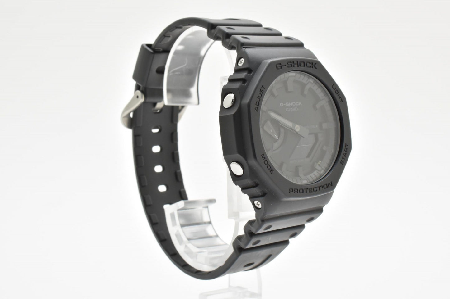 CASIO カシオ G-SHOCK GA-2100 クオーツ アナデジ メンズ 腕時計 オクタゴン ブラック文字盤 ブラック樹脂ベルト カシオーク