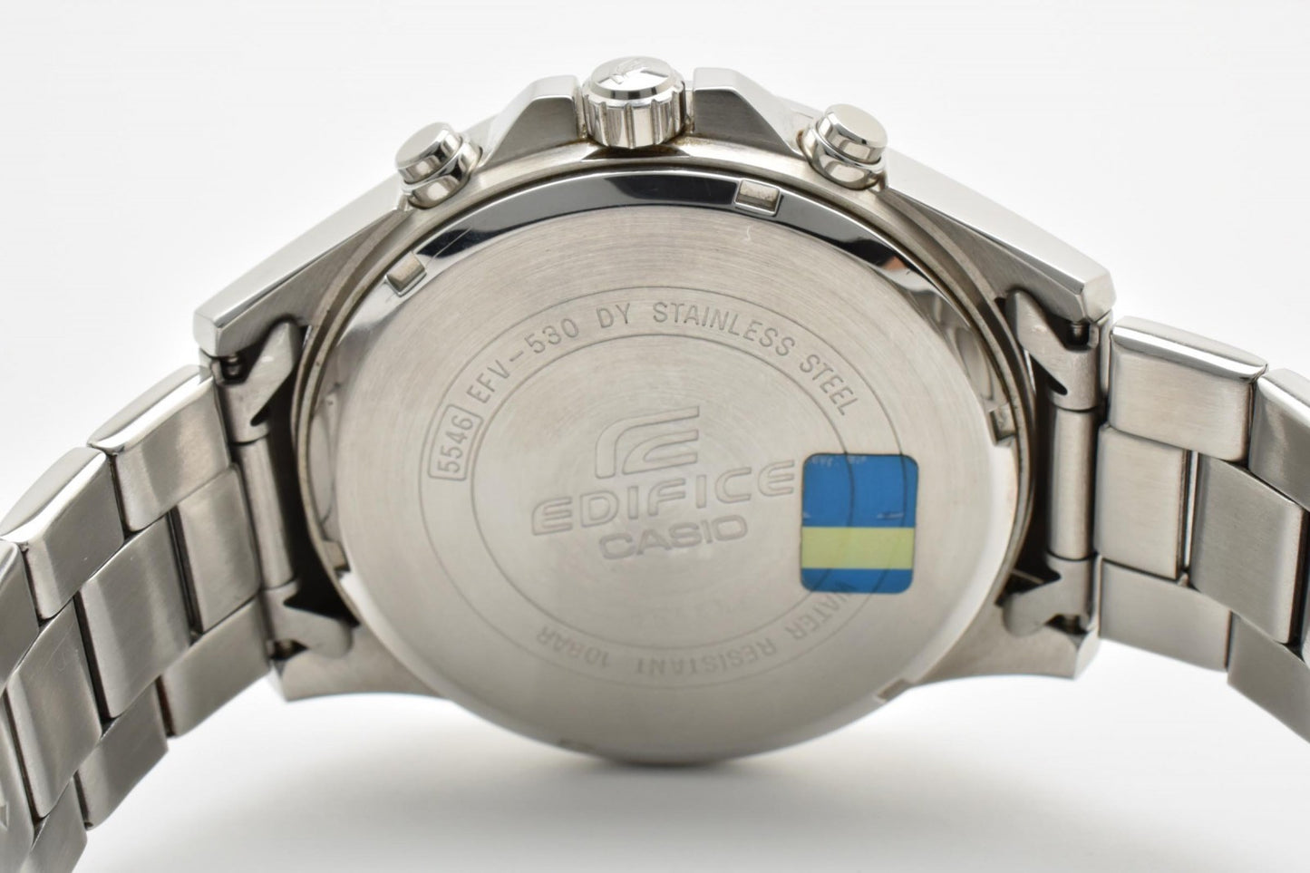 CASIO カシオ EDIFICE エディフィス EFV-530 クロノグラフ クオーツ メンズ 腕時計 ブラック文字盤 ステンレス デイト