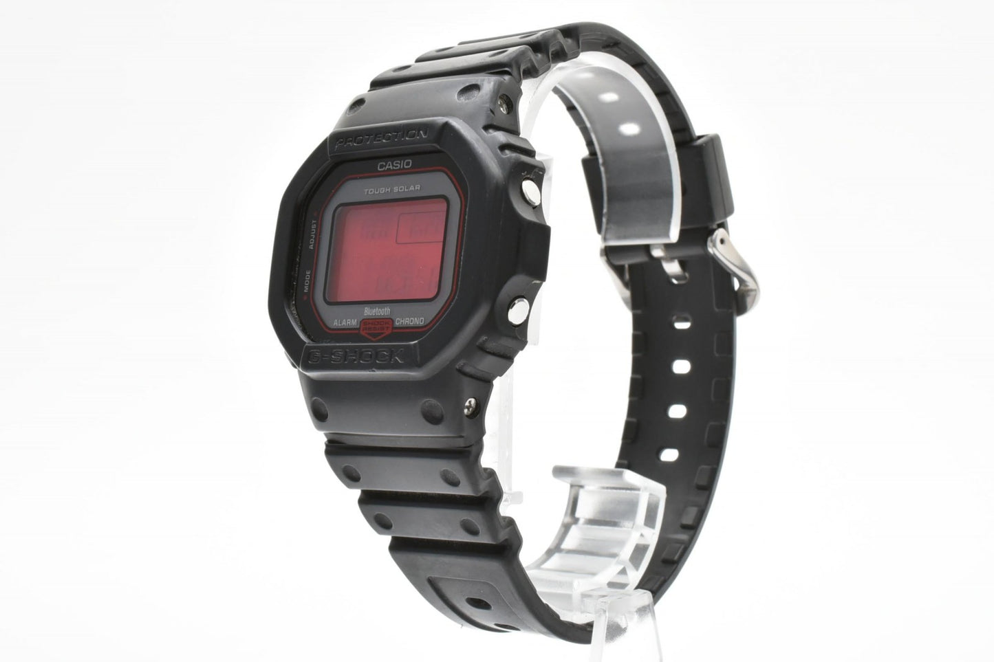 CASIO カシオ G-SHOCK GW-B5600 電波ソーラー Bluetooth デジタル メンズ 腕時計 レッド液晶 スクエア 樹脂ベルト