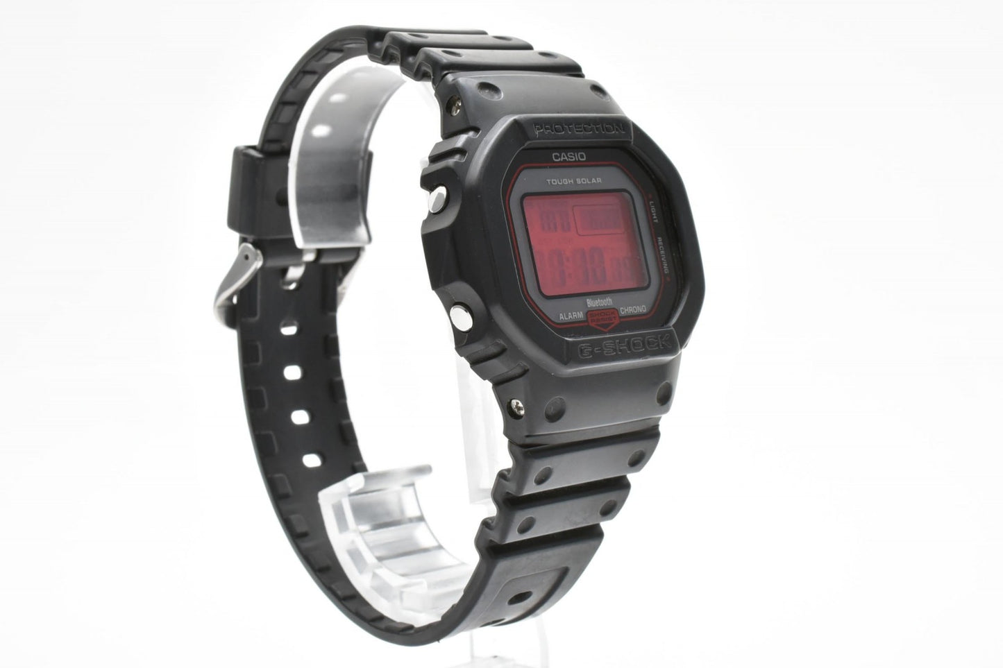 CASIO カシオ G-SHOCK GW-B5600 電波ソーラー Bluetooth デジタル メンズ 腕時計 レッド液晶 スクエア 樹脂ベルト