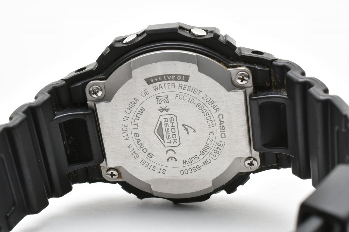 CASIO カシオ G-SHOCK GW-B5600 電波ソーラー Bluetooth デジタル メンズ 腕時計 レッド液晶 スクエア 樹脂ベルト