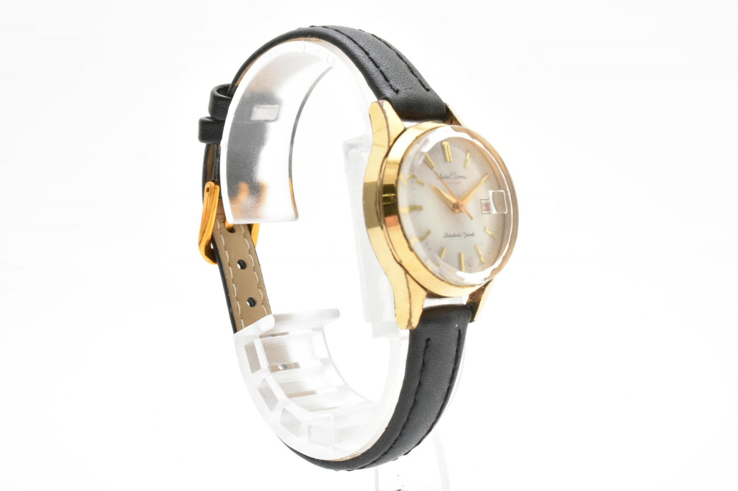 SEIKO セイコー Chorus コーラス 33003 手巻き レディース 腕時計 ゴールドカラー シルバー文字盤 レザーベルト ヴィンテージ
