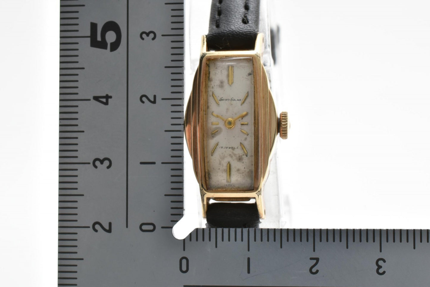 SEIKO セイコー 手巻き 腕時計 565 14K GF レディース ドレスウォッチ スクエア ホワイト文字盤 レザーベルト ヴィンテージ
