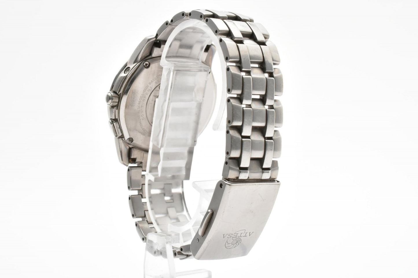 CITIZEN シチズン ATTESA アテッサ H110-T009425TA エコドライブ 電波ソーラー チタン メンズ 腕時計 ブラック文字盤 デイト